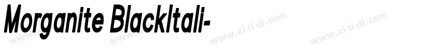 Morganite BlackItali字体转换